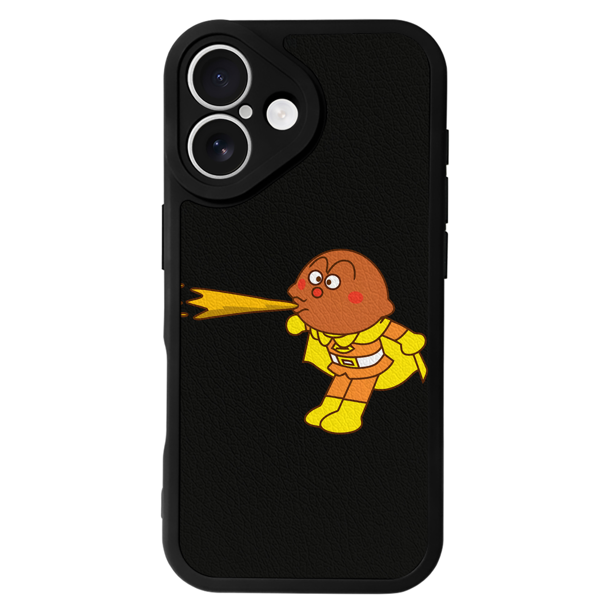 （画像用） アンパンマン Anpanman 【iPhone 16シリーズ対応】シリコンスマホケース（レザー調） 材質：シリコン